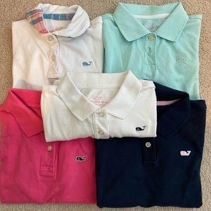 Girls Vineyard Vines SS Polos XS (5-6)